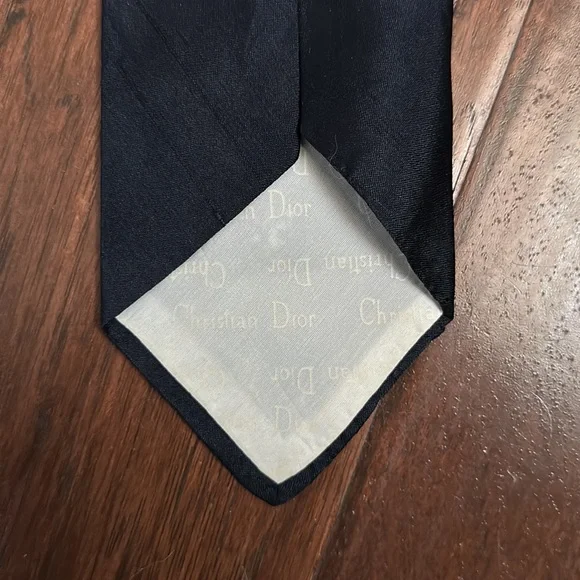 Christian Dior Navy Tie - Picture 5 of 5
